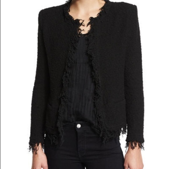 IRO Jackets & Blazers - IRO Shavani black tweed jacket, 34